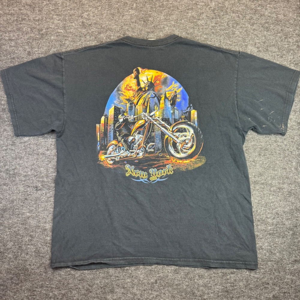 Orange‎ County Choppers T-Shirt Mens XL Black New York City Motorcycle Graphic